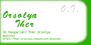 orsolya ther business card